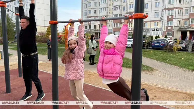 Жители Минска открыли новую воркаут-площадку